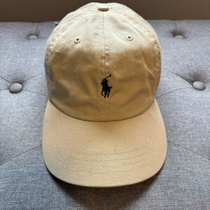 Beige Polo Ralph Lauren Ball Cap